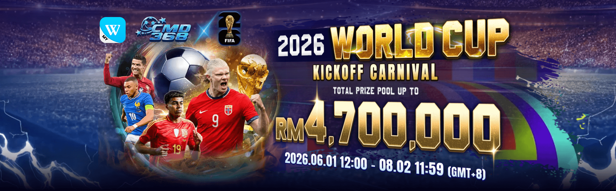 Winbox 2026 World Cup Kickoff Carnival: RM4,700,000 Prize Pool Promotion