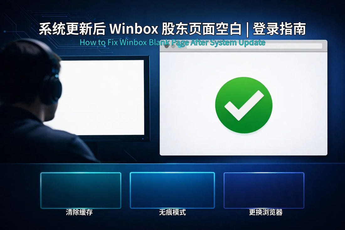 Winbox Shareholder Blank Page After System Update | Login Guide